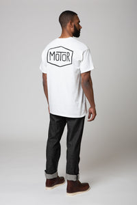 White Diamond Back Print T-Shirt